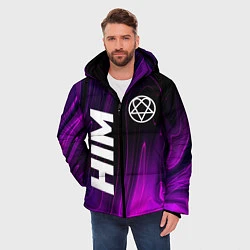 Куртка зимняя мужская HIM violet plasma, цвет: 3D-черный — фото 2
