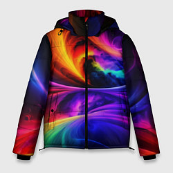 Куртка зимняя мужская Неоновая краска, цвет: 3D-черный