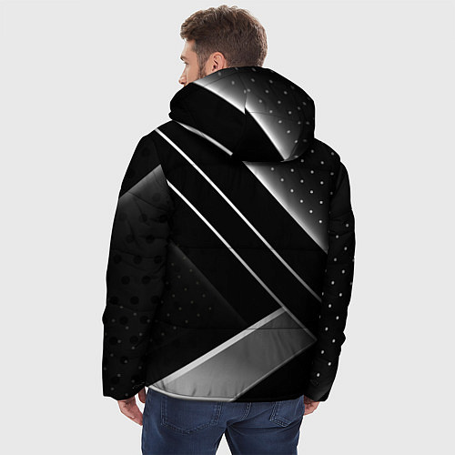 Мужская зимняя куртка Audi sign auto / 3D-Черный – фото 4