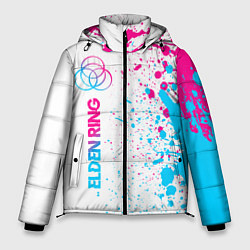 Куртка зимняя мужская Elden Ring neon gradient style: по-вертикали, цвет: 3D-черный