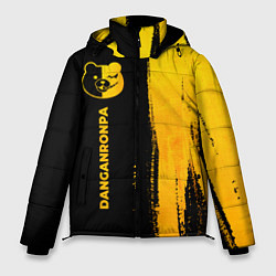 Куртка зимняя мужская Danganronpa - gold gradient: по-вертикали, цвет: 3D-черный