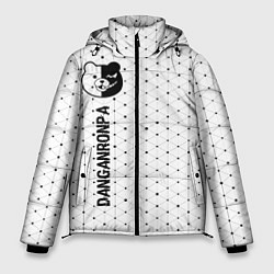 Куртка зимняя мужская Danganronpa glitch на светлом фоне: по-вертикали, цвет: 3D-черный