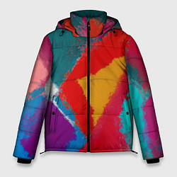 Куртка зимняя мужская Стеклянное мозаичное, цвет: 3D-светло-серый