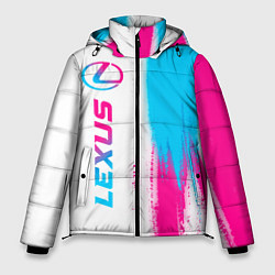 Куртка зимняя мужская Lexus neon gradient style: по-вертикали, цвет: 3D-черный