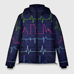 Куртка зимняя мужская Color pulse, цвет: 3D-красный