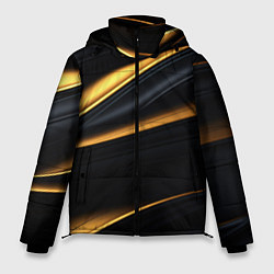 Куртка зимняя мужская Black gold texture, цвет: 3D-светло-серый