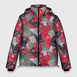 Куртка зимняя мужская Документы Советского Союза, цвет: 3D-светло-серый