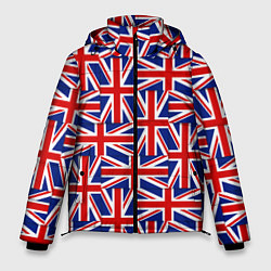 Куртка зимняя мужская Флаги Великобритании, цвет: 3D-черный