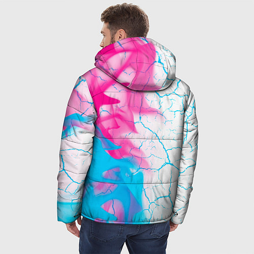 Мужская зимняя куртка Dongfeng neon gradient style: по-вертикали / 3D-Черный – фото 4