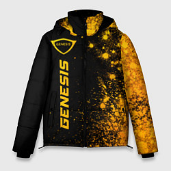 Куртка зимняя мужская Genesis - gold gradient: по-вертикали, цвет: 3D-черный