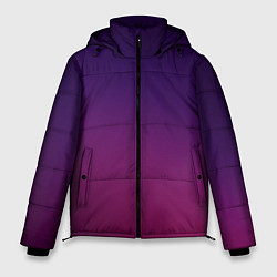 Куртка зимняя мужская Малиновый градиент, цвет: 3D-черный