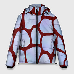 Куртка зимняя мужская Клеточная ткань, цвет: 3D-красный