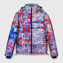 Куртка зимняя мужская Пестрые краски, цвет: 3D-красный