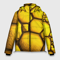 Куртка зимняя мужская Желтые объемные плиты, цвет: 3D-светло-серый