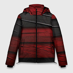 Куртка зимняя мужская Black red texture, цвет: 3D-черный