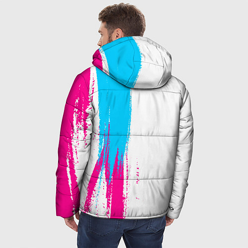 Мужская зимняя куртка Citroen neon gradient style: по-вертикали / 3D-Черный – фото 4