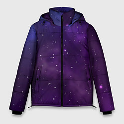 Куртка зимняя мужская Реалистичный космос, цвет: 3D-красный