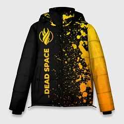 Куртка зимняя мужская Dead Space - gold gradient: по-вертикали, цвет: 3D-черный