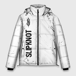 Куртка зимняя мужская Slipknot glitch на светлом фоне: по-вертикали, цвет: 3D-черный