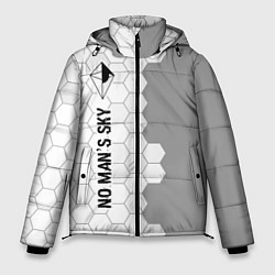 Куртка зимняя мужская No Mans Sky glitch на светлом фоне: по-вертикали, цвет: 3D-черный