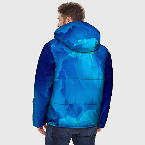 Мужская зимняя куртка Другой волшебный мир за ледяной стеной / 3D-Черный – фото 4