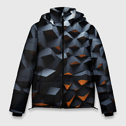 Куртка зимняя мужская Объемные углы, цвет: 3D-светло-серый