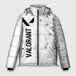 Куртка зимняя мужская Valorant glitch на светлом фоне: по-вертикали, цвет: 3D-черный