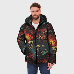 Куртка зимняя мужская Нечистый дух, цвет: 3D-светло-серый — фото 2