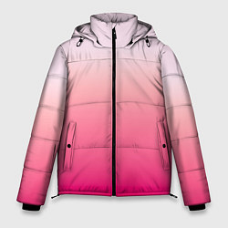 Куртка зимняя мужская Оттенки розового градиент, цвет: 3D-красный