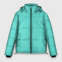 Куртка зимняя мужская Цвет Тиффани, цвет: 3D-черный