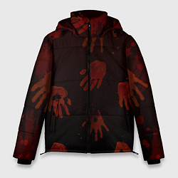 Куртка зимняя мужская Кровавые ладони, цвет: 3D-черный