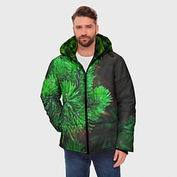 Куртка зимняя мужская Зелёный лес России, цвет: 3D-светло-серый — фото 2