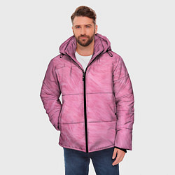 Куртка зимняя мужская Розовая шерсть, цвет: 3D-черный — фото 2