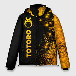 Куртка зимняя мужская Totoro - gold gradient: по-вертикали, цвет: 3D-черный