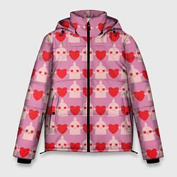 Куртка зимняя мужская Безопасный секс, цвет: 3D-красный