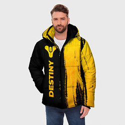 Куртка зимняя мужская Destiny - gold gradient: по-вертикали, цвет: 3D-черный — фото 2