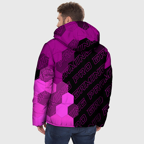 Мужская зимняя куртка Among Us pro gaming: по-вертикали / 3D-Черный – фото 4