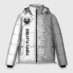 Куртка зимняя мужская Poppy Playtime glitch на светлом фоне: по-вертикал, цвет: 3D-черный