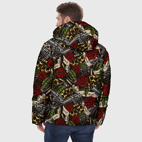 Мужская зимняя куртка Гангстер / 3D-Красный – фото 4