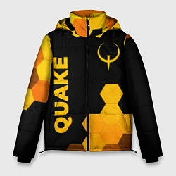 Куртка зимняя мужская Quake - gold gradient вертикально, цвет: 3D-черный