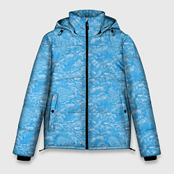 Куртка зимняя мужская Зимний снежный паттерн, цвет: 3D-светло-серый