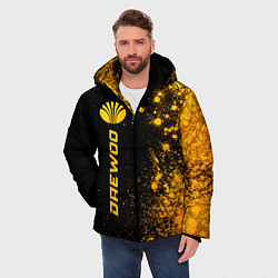 Куртка зимняя мужская Daewoo - gold gradient по-вертикали, цвет: 3D-черный — фото 2