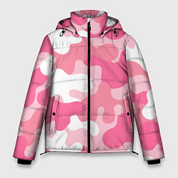 Куртка зимняя мужская Камуфляж розовый, цвет: 3D-светло-серый