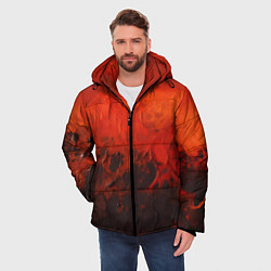 Куртка зимняя мужская Лава и сажа, цвет: 3D-черный — фото 2