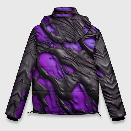 Мужская зимняя куртка Фиолетовая текучая субстанция / 3D-Красный – фото 2