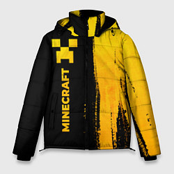 Куртка зимняя мужская Minecraft - gold gradient по-вертикали, цвет: 3D-черный