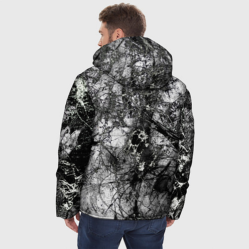 Мужская зимняя куртка Белый лес камуфляж / 3D-Черный – фото 4