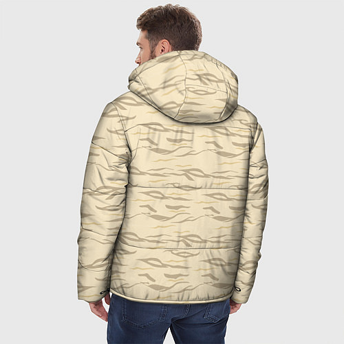 Мужская зимняя куртка Пастельный тигр / 3D-Черный – фото 4