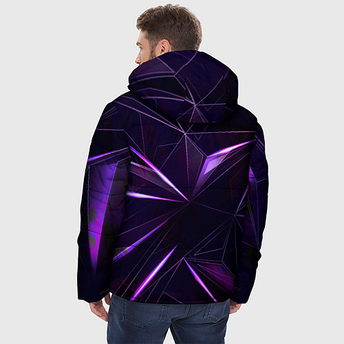 Мужская зимняя куртка Фиолетовый хрусталь / 3D-Черный – фото 4