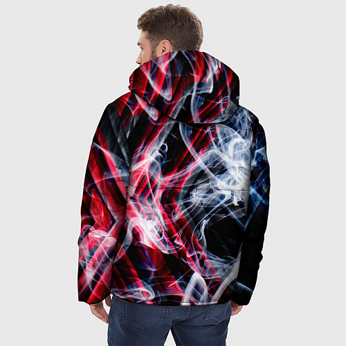 Мужская зимняя куртка Дым и стрелки / 3D-Черный – фото 4